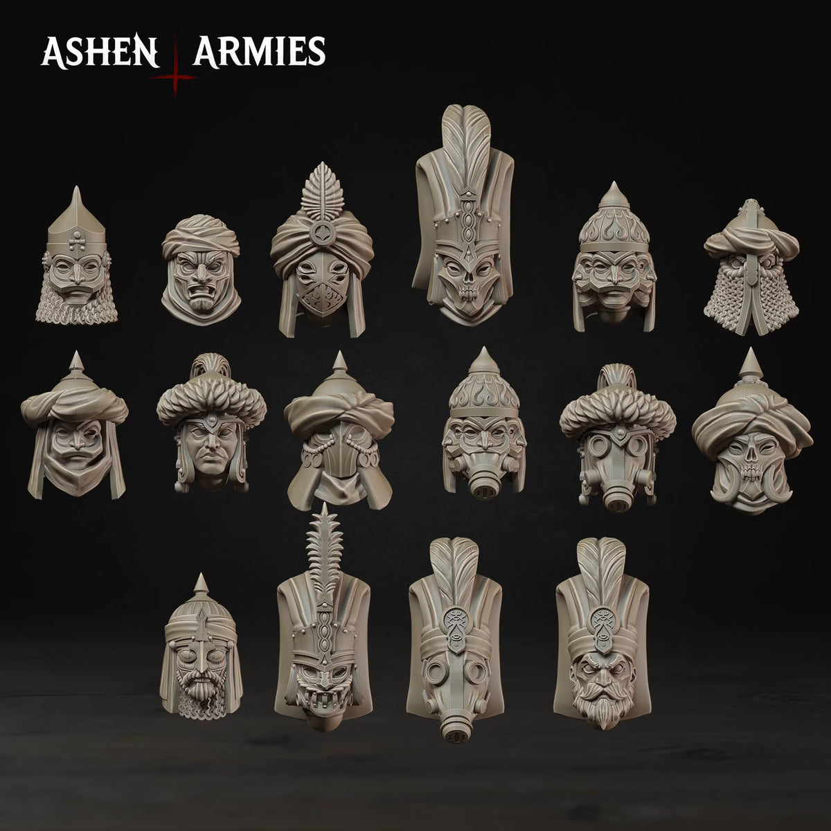 Gilded Dominion - Modular Heads (16 Versions)