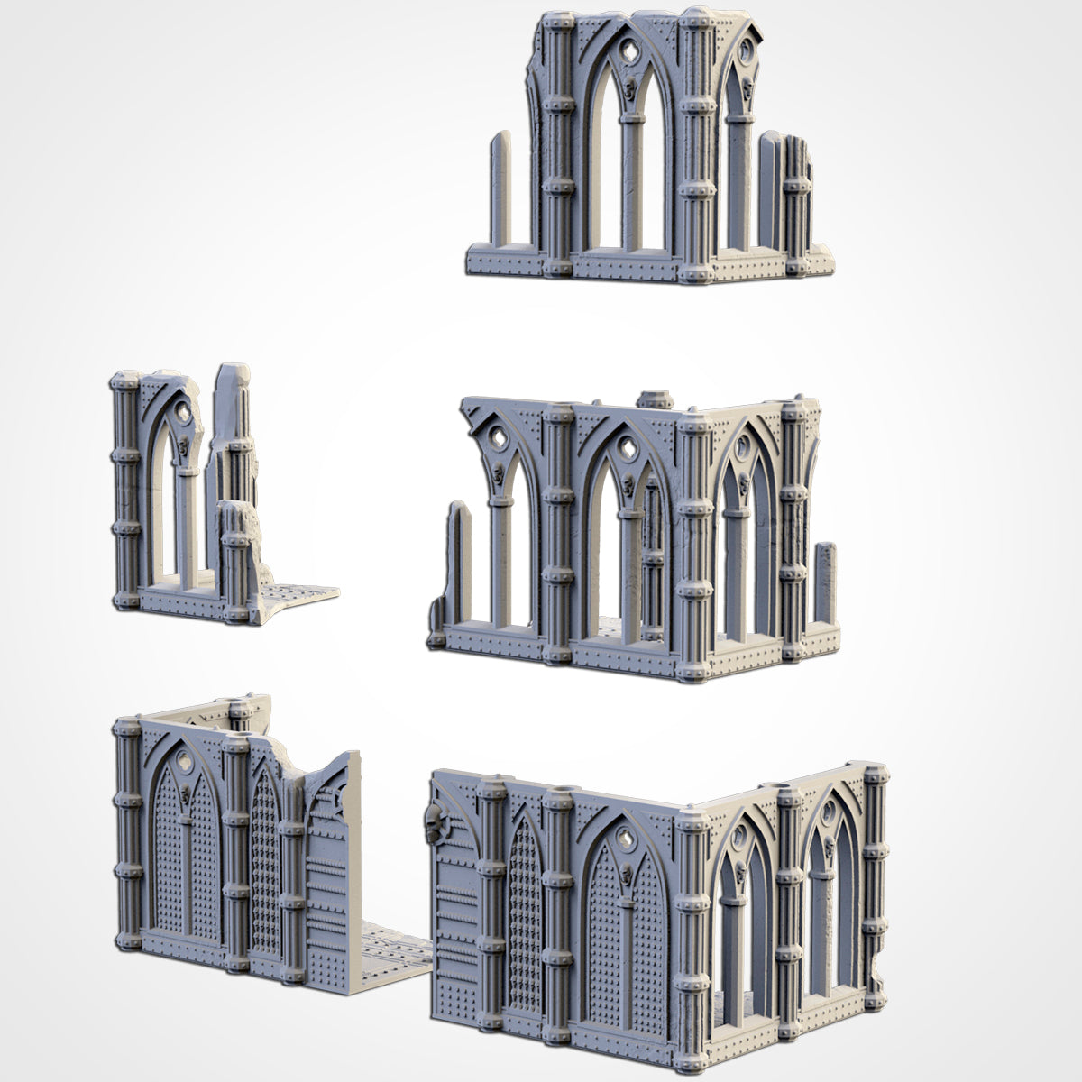 Cathedral Ruins 01 Terrain (Multi-Listing)
