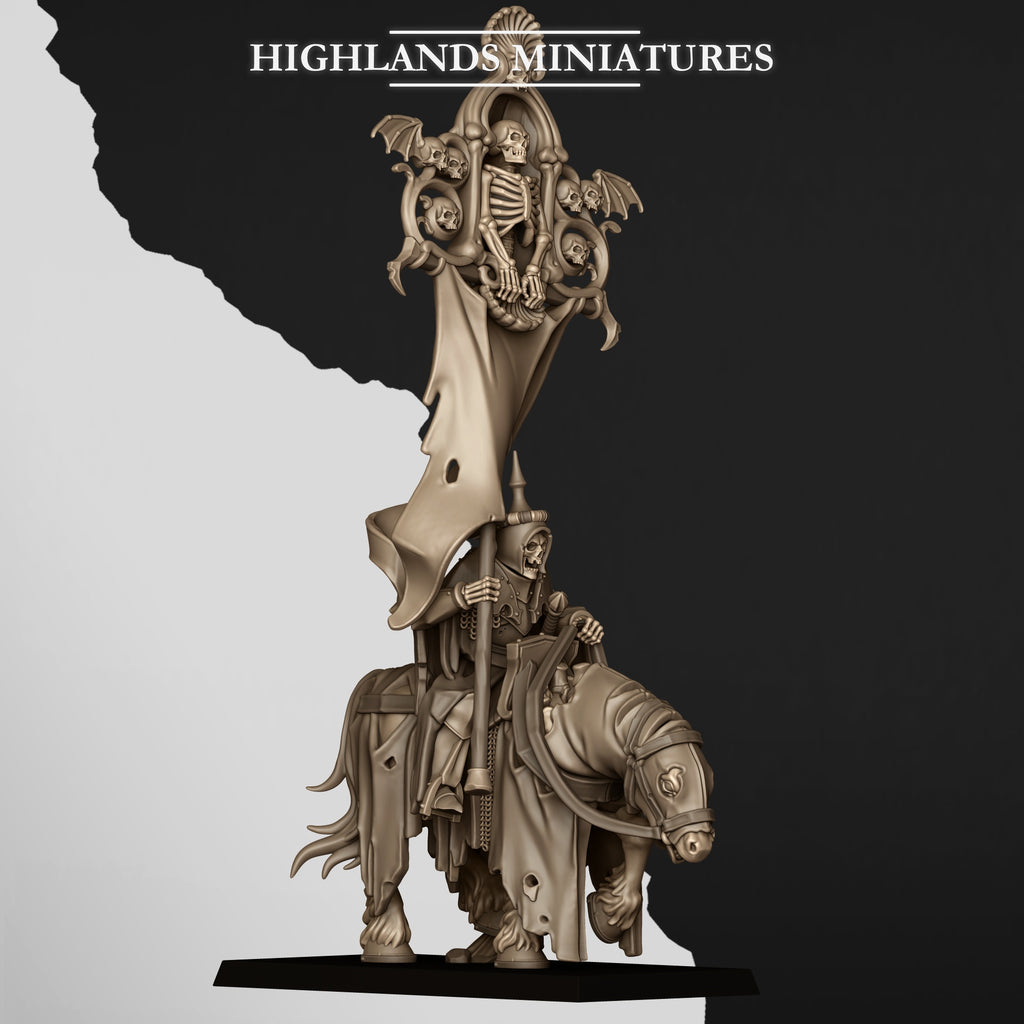 Mounted Skeletal Lord - Battle Standard Bearer (BSB)
