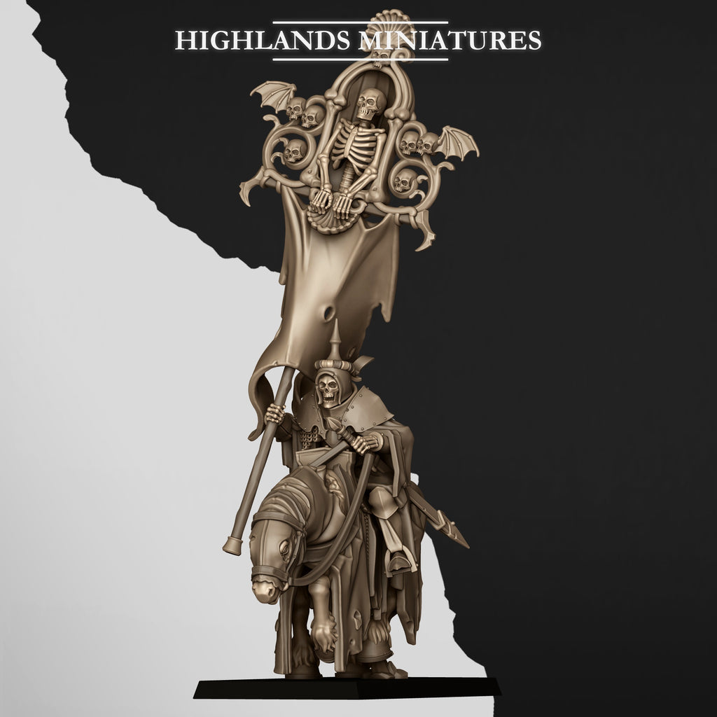 Mounted Skeletal Lord - Battle Standard Bearer (BSB)