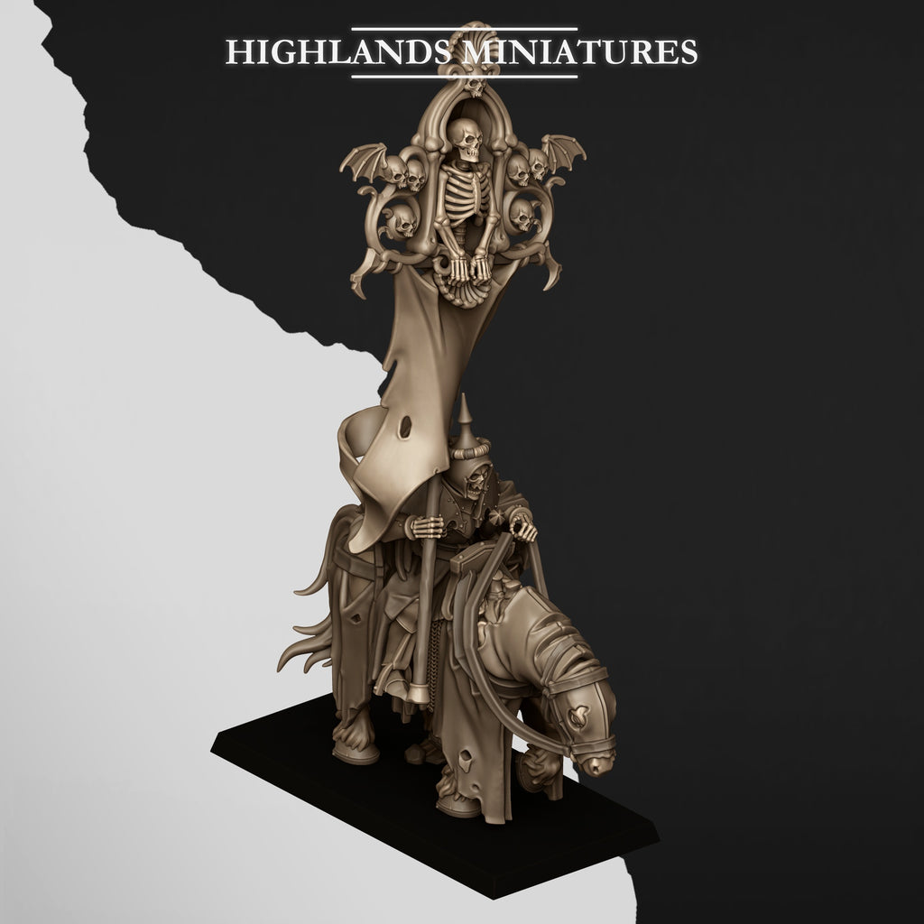 Mounted Skeletal Lord - Battle Standard Bearer (BSB)