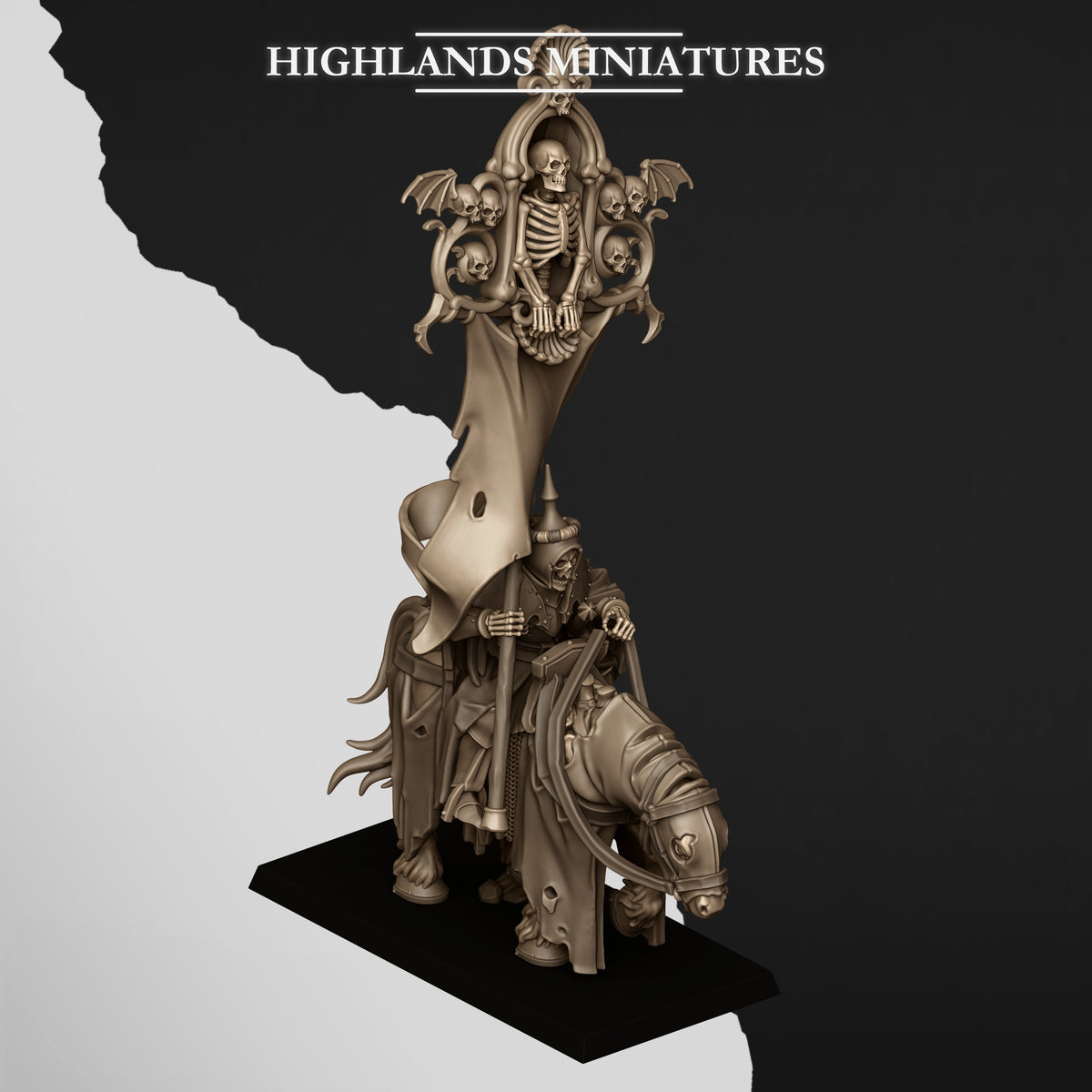 Mounted Skeletal Lord - Battle Standard Bearer (BSB)