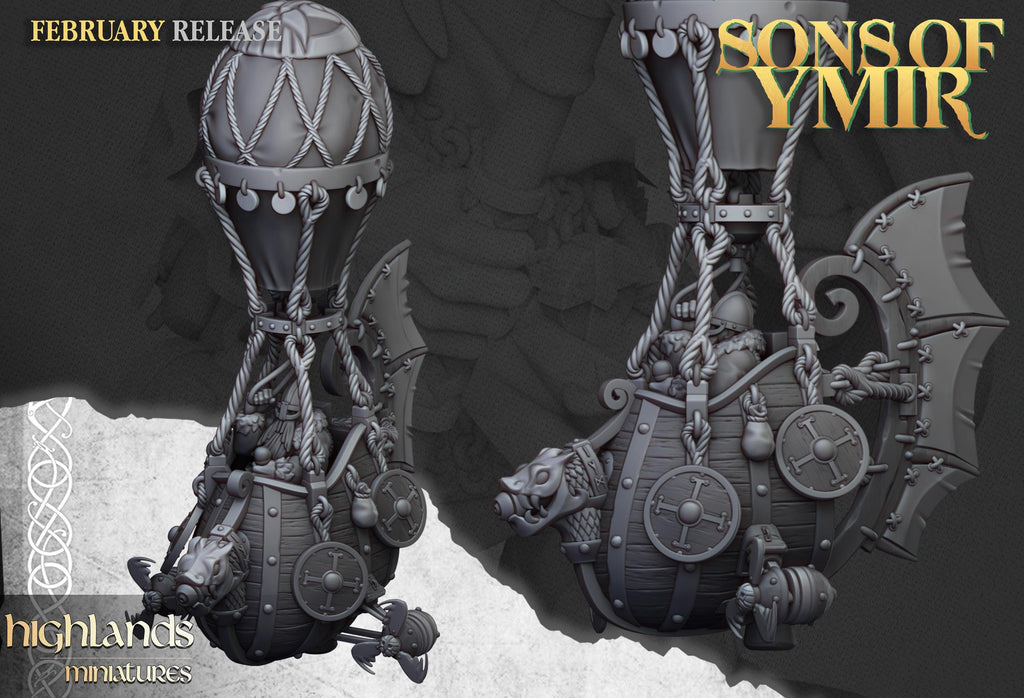 Dwarf Flying Machine - Highlands Miniatures