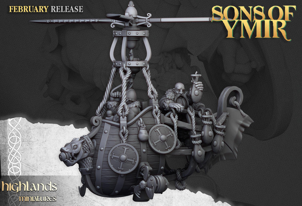 Dwarf Flying Machine - Highlands Miniatures