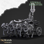 Eternal Pharaoh on chariot - Highlands Miniatures