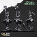 Mounted Ancient Guard on Great Snakes - Highlands Miniatures