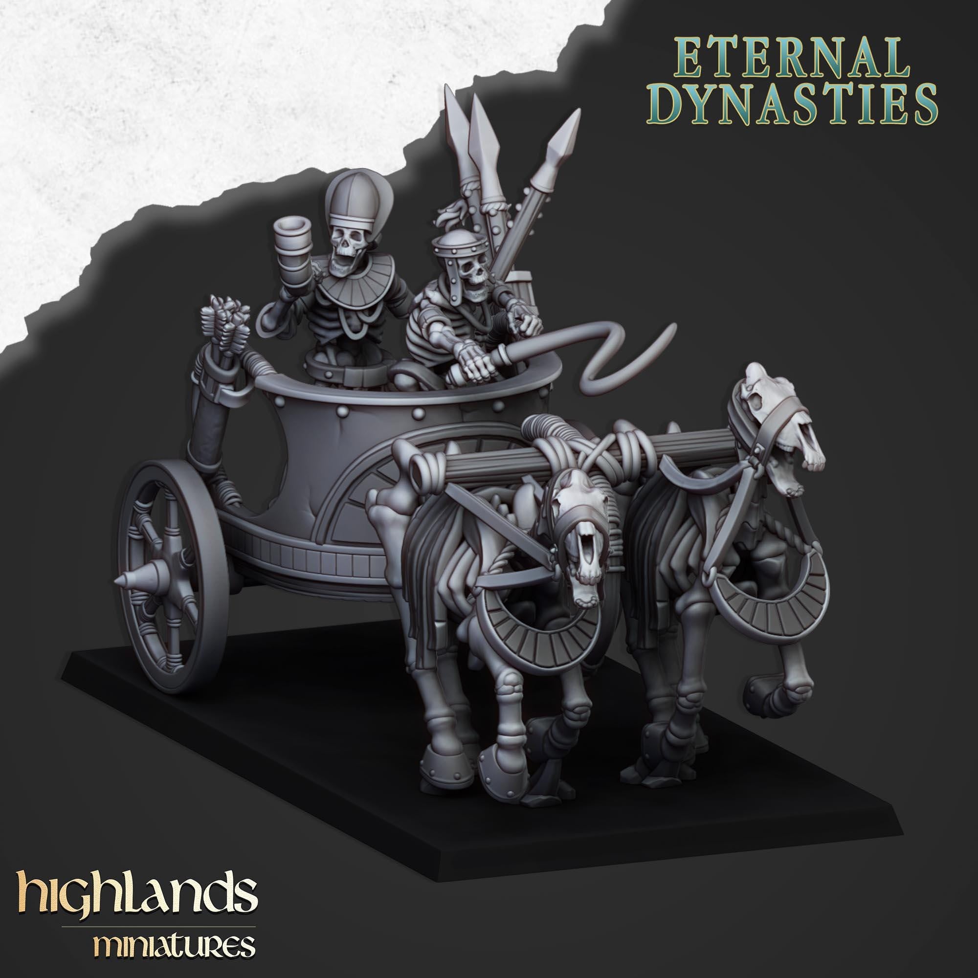 Ancient Skeletal Chariots - Highlands Miniatures