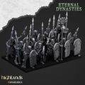Ancient Skeletons with Spears or Hand Weapons - Highlands Miniatures