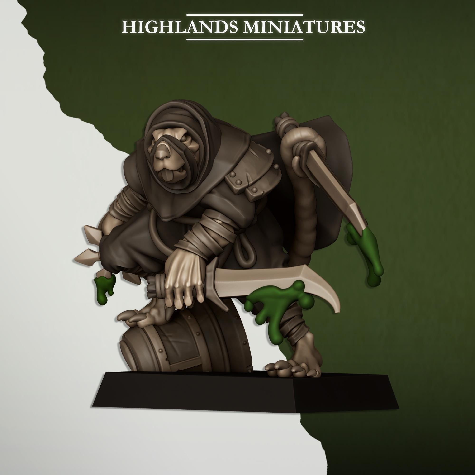 Sewer Vermin Assassins - Highlands Miniatures