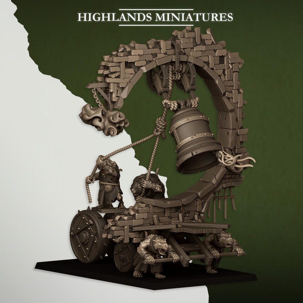 Moving Sewer with Bell and Censer - Highlands Miniatures