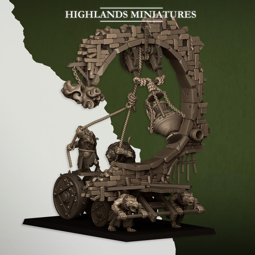 Moving Sewer with Bell and Censer - Highlands Miniatures