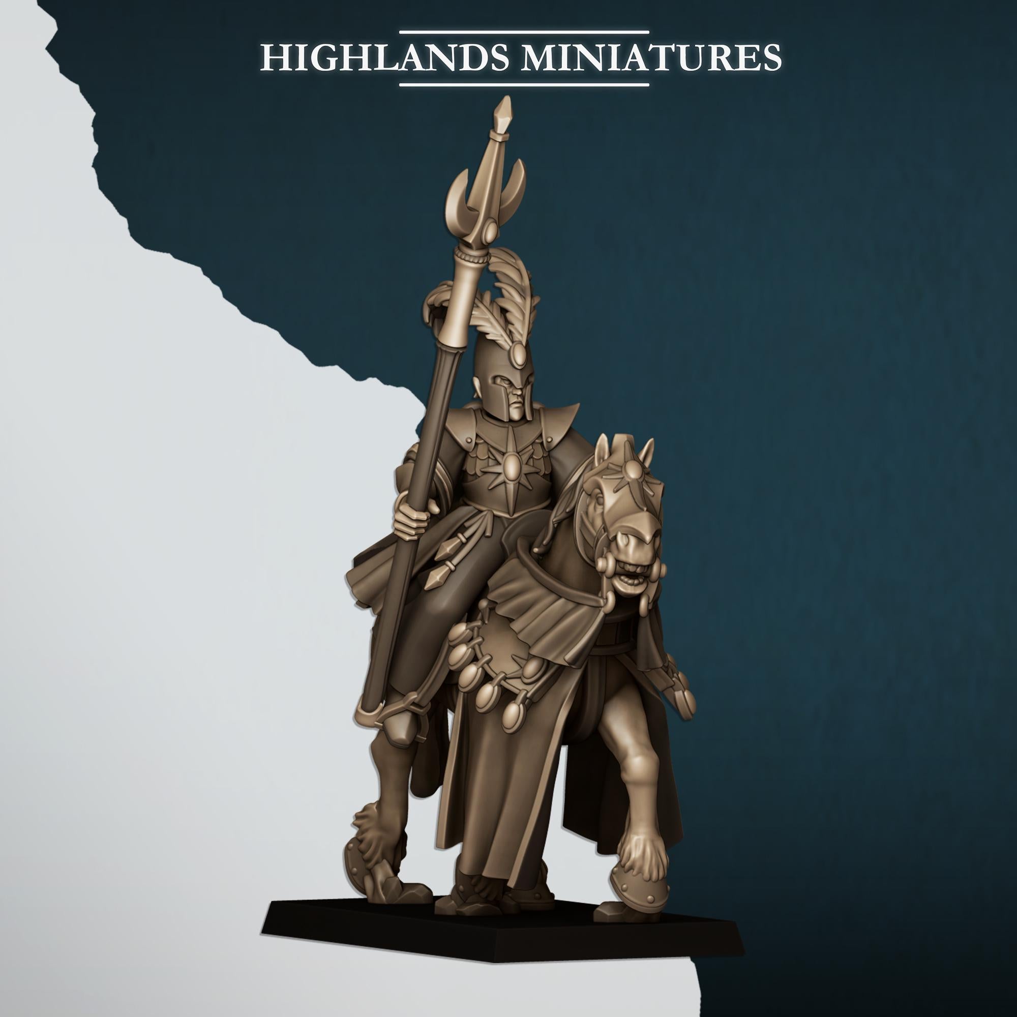 Mounted Aegean Mage on Horse - Highlands Miniatures