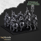 Ancient Skeletal Cavalry with Spears or Bows - Highlands Miniatures