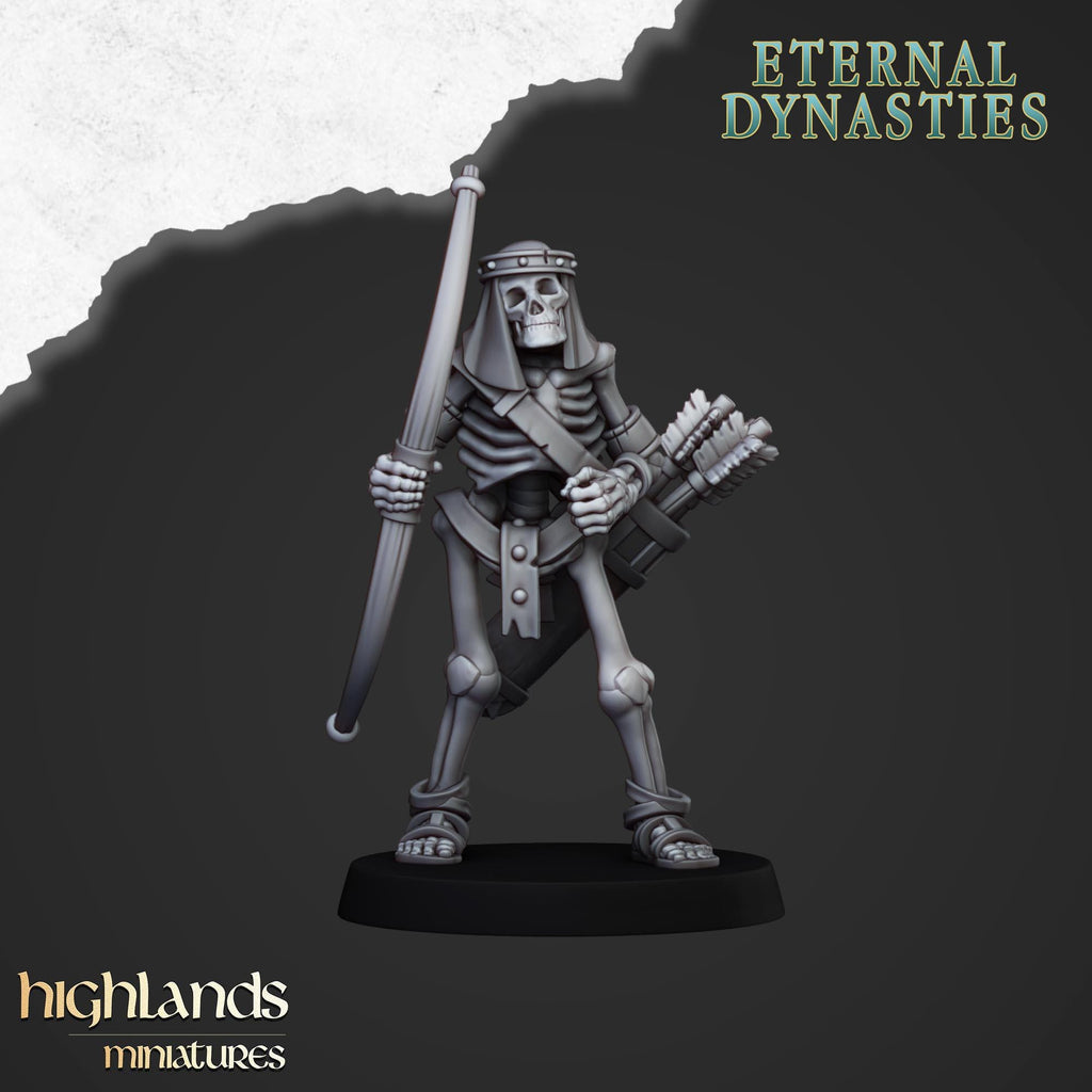 Ancient Skeletons with Bows - Highlands Miniatures