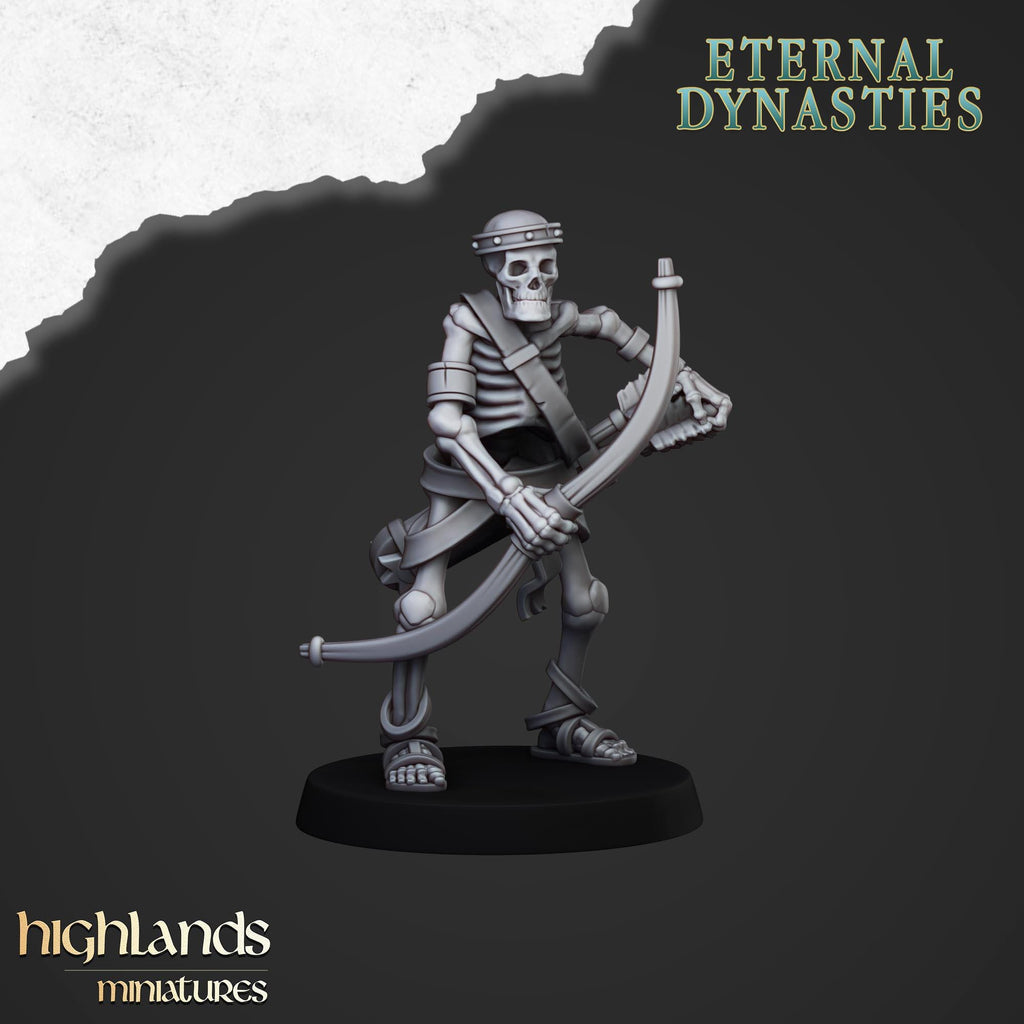 Ancient Skeletons with Bows - Highlands Miniatures