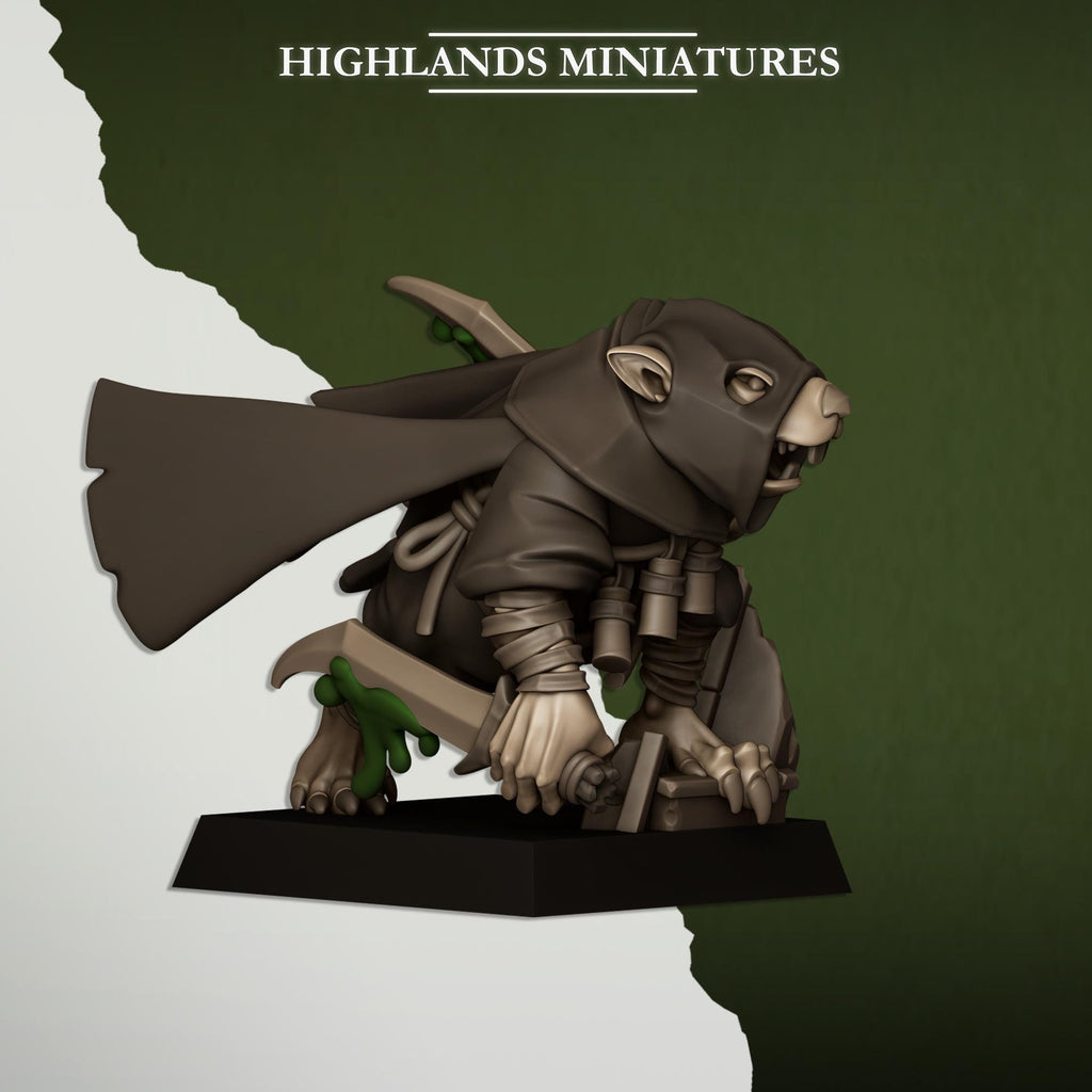 Sewer Vermin Assassins - Highlands Miniatures