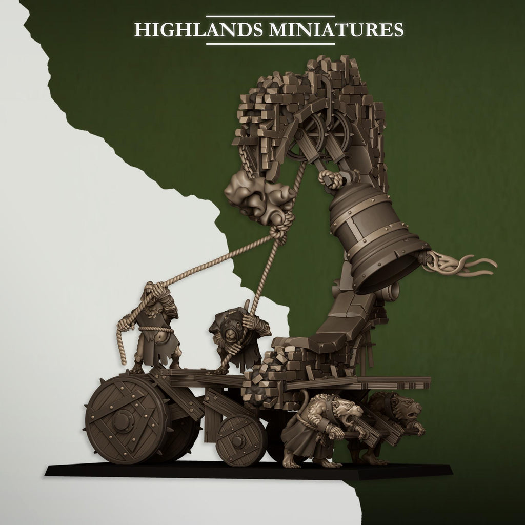 Moving Sewer with Bell and Censer - Highlands Miniatures