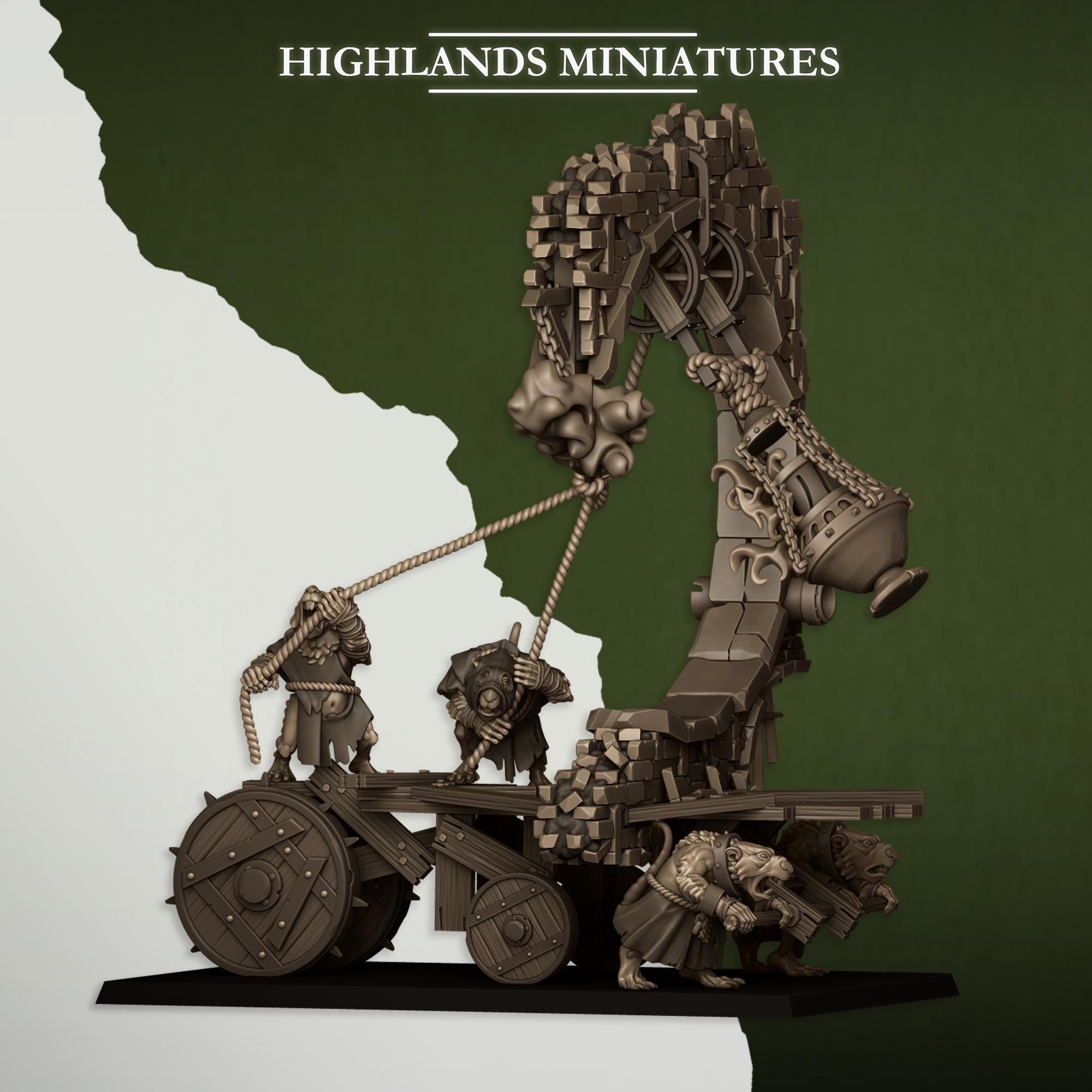 Moving Sewer with Bell and Censer - Highlands Miniatures