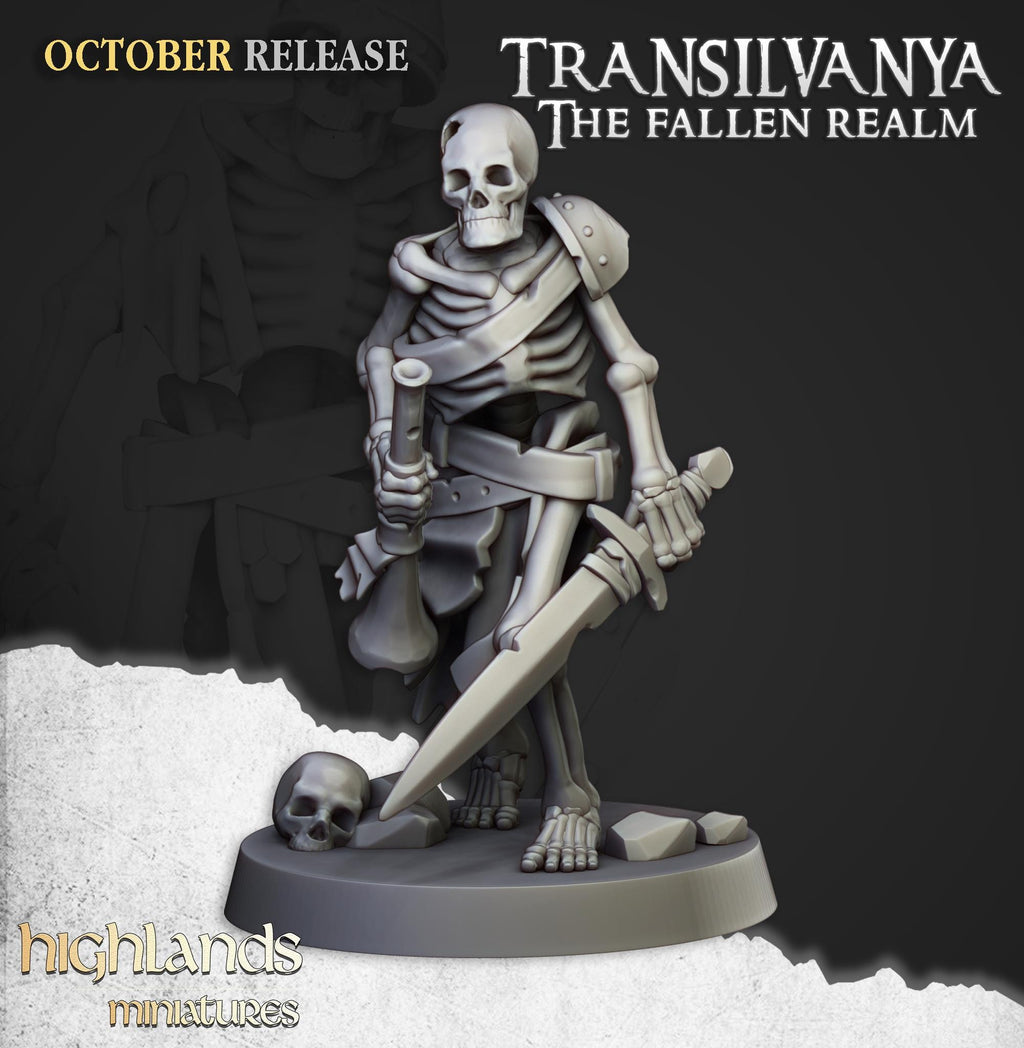 Skeleton Warriors with Swords Unit - Highlands Miniatures