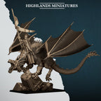 Aegean Elf Prince on Dragon - Highlands Miniatures