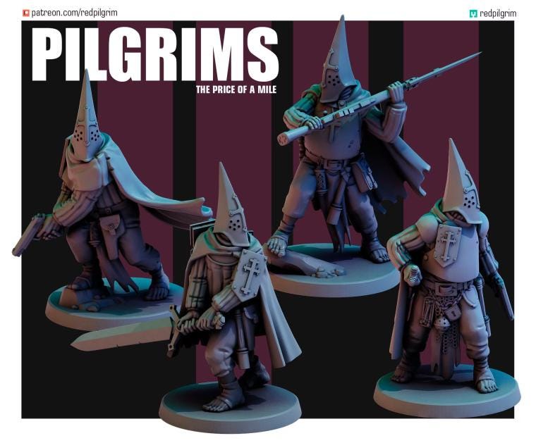 Pilgrims - Red Pilgrim Miniatures