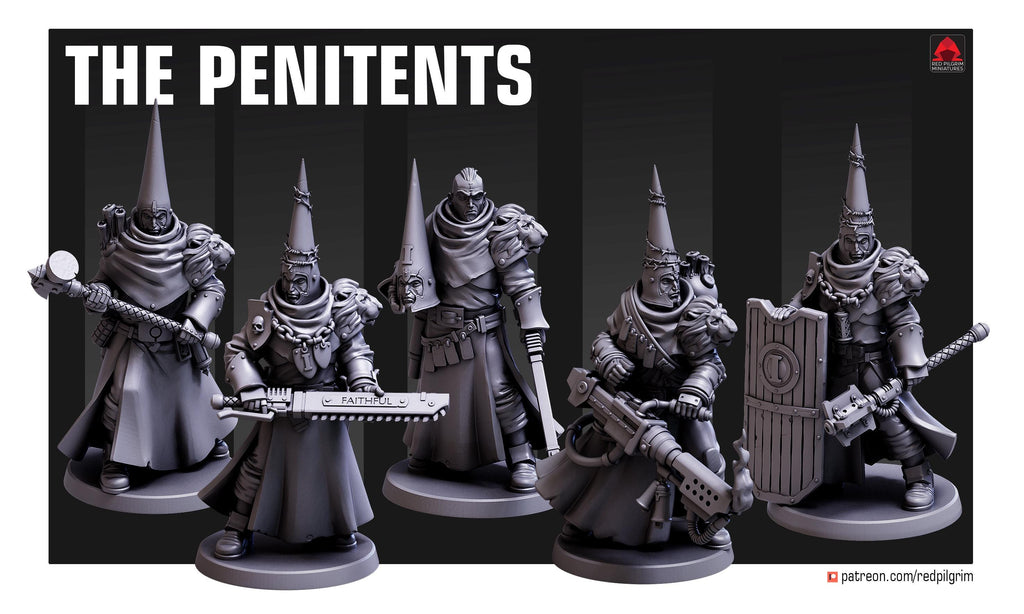 The Penitents - Red Pilgrim Miniatures
