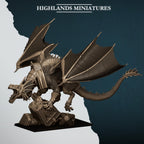 Aegean Elf Prince on Dragon - Highlands Miniatures