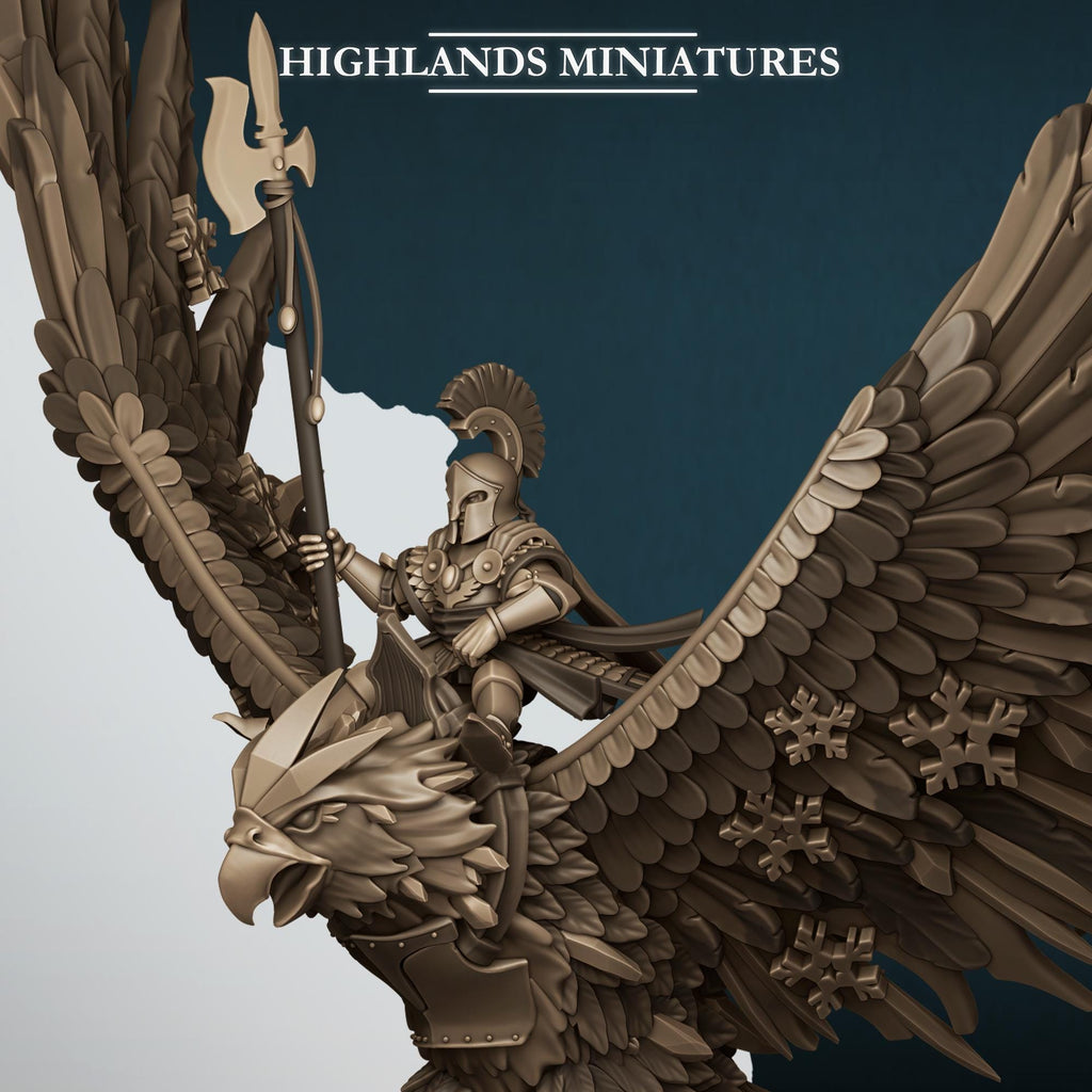 Aegean Lord on Phoenix - Highlands Miniatures