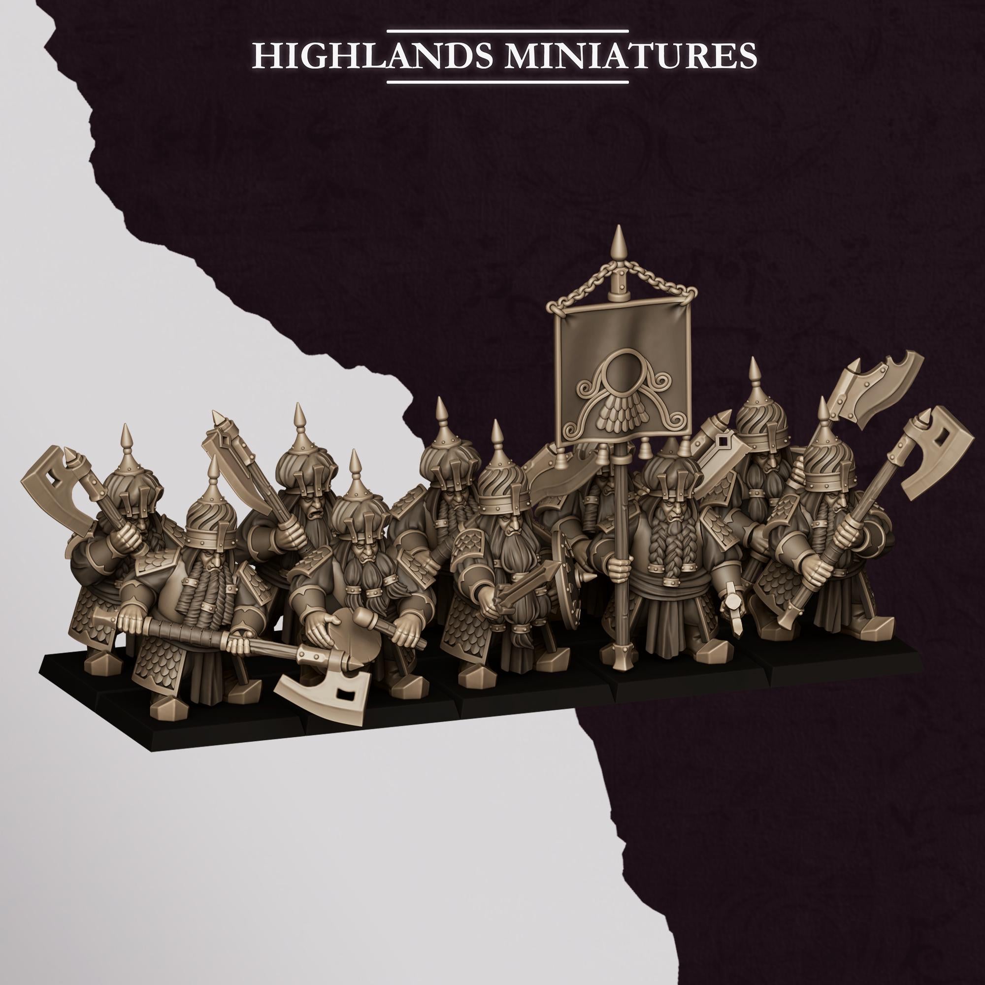 Marduk Warriors With Great Weapons - Sons of Marduk - Highlands Miniatures
