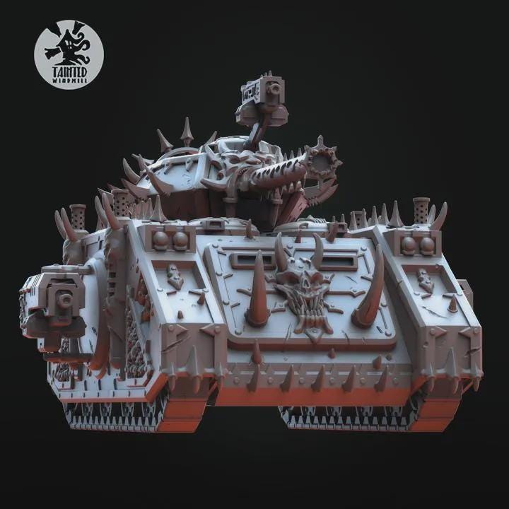 Marauder Fighting Vehicle - Generic Evil Sci-Fi Tank - Tainted Windmill