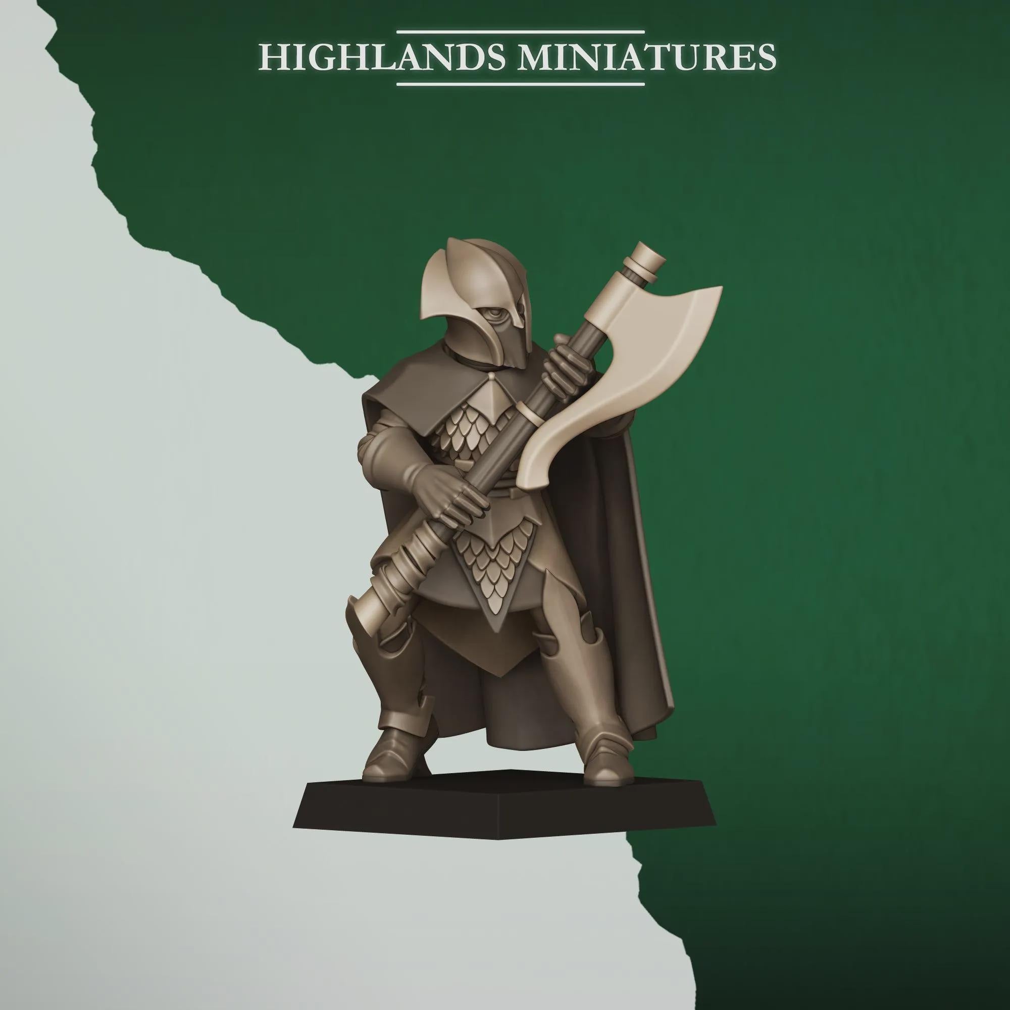 Feral Axemen (10x) - Highlands Miniatures