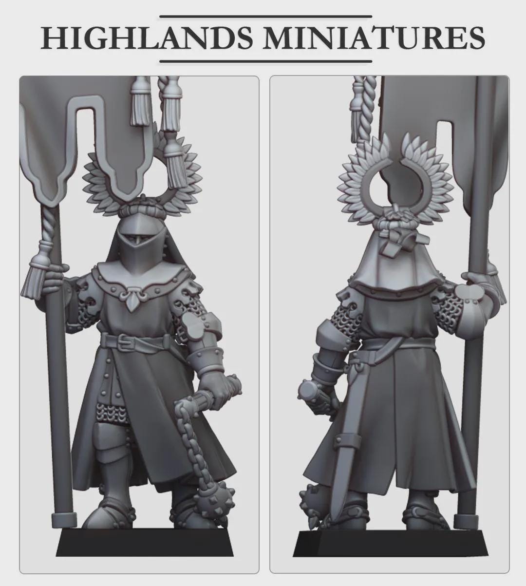 Gallia Battle Standard Bearer - Highlands Miniatures