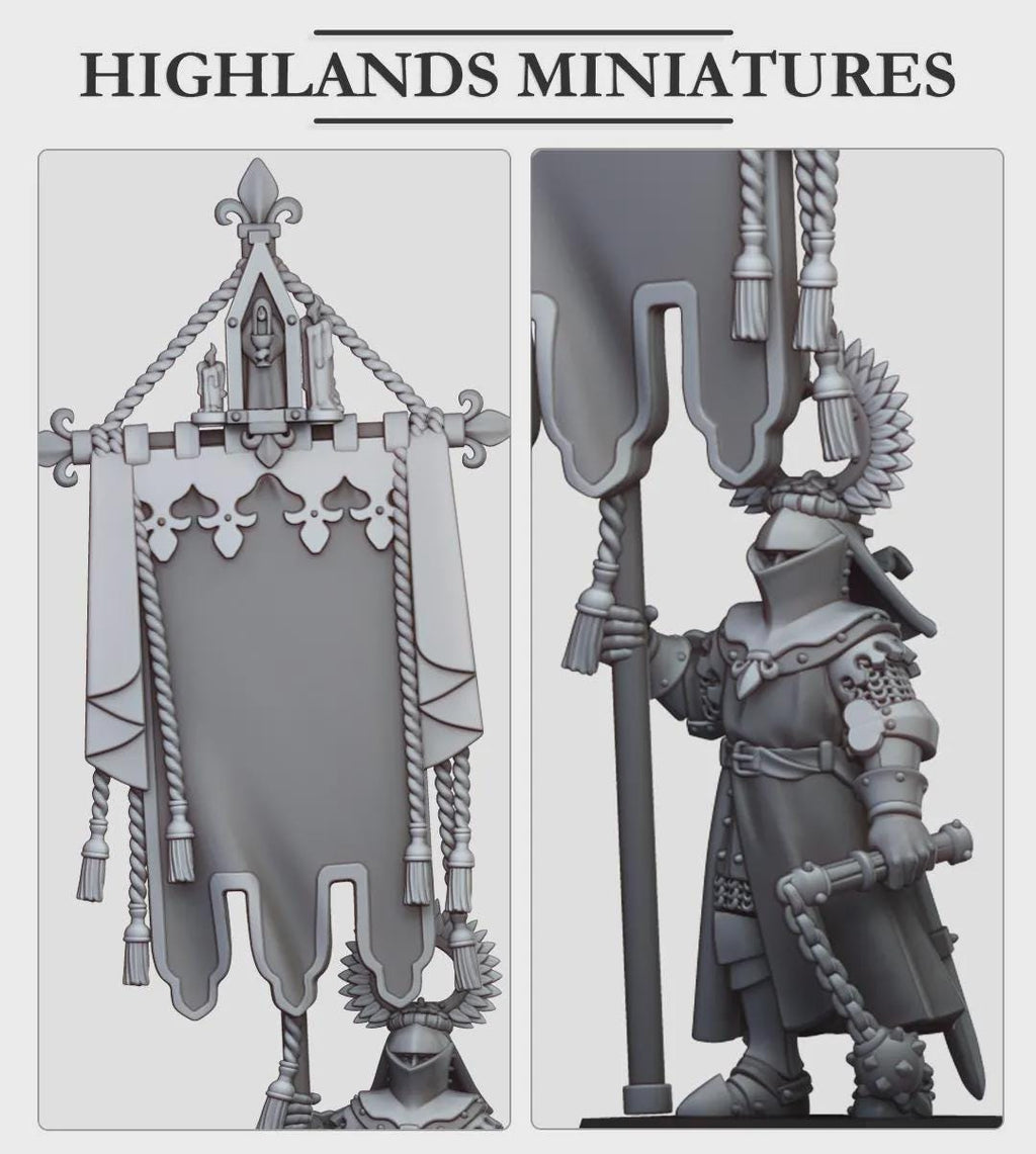Gallia Battle Standard Bearer - Highlands Miniatures