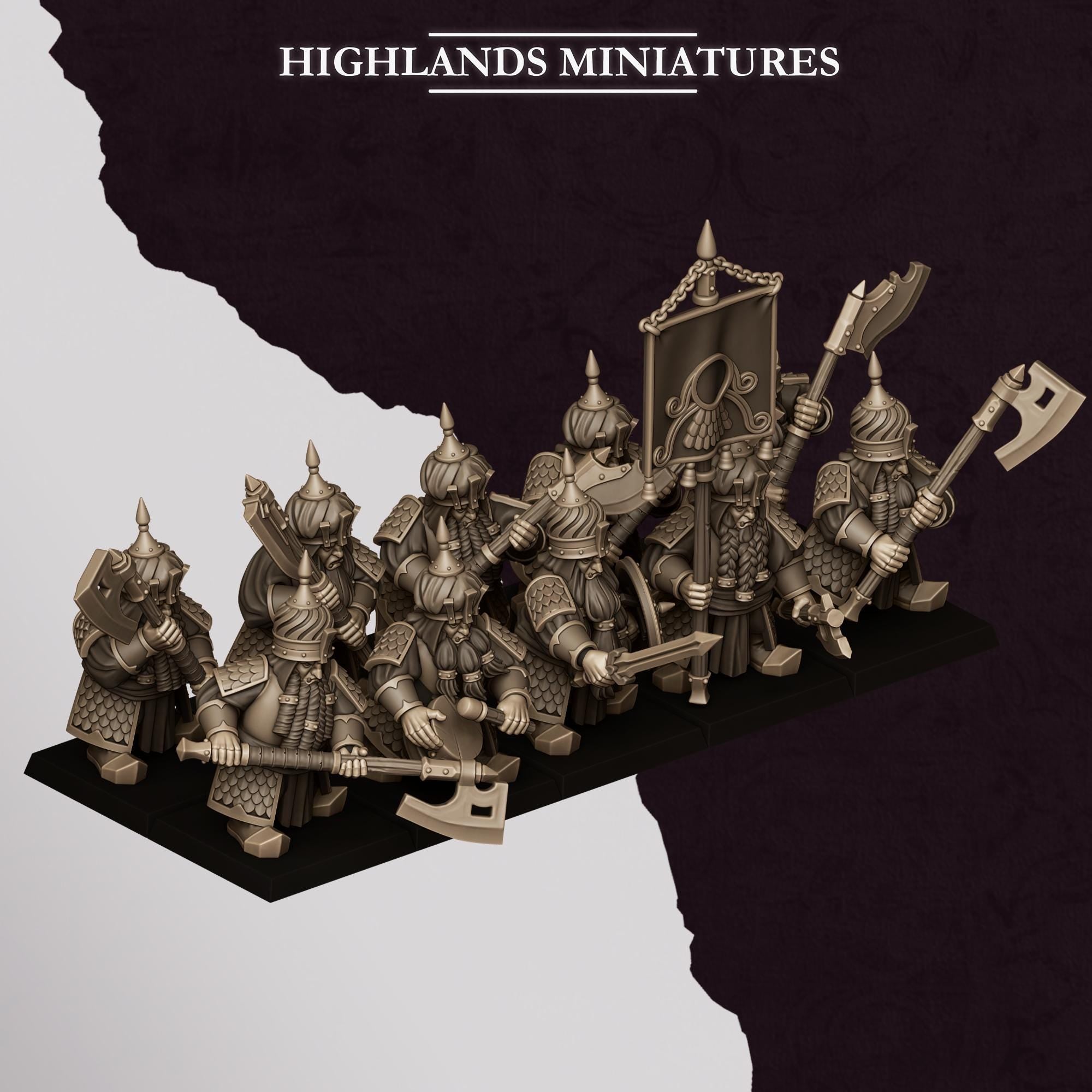 Marduk Warriors With Great Weapons - Sons of Marduk - Highlands Miniatures