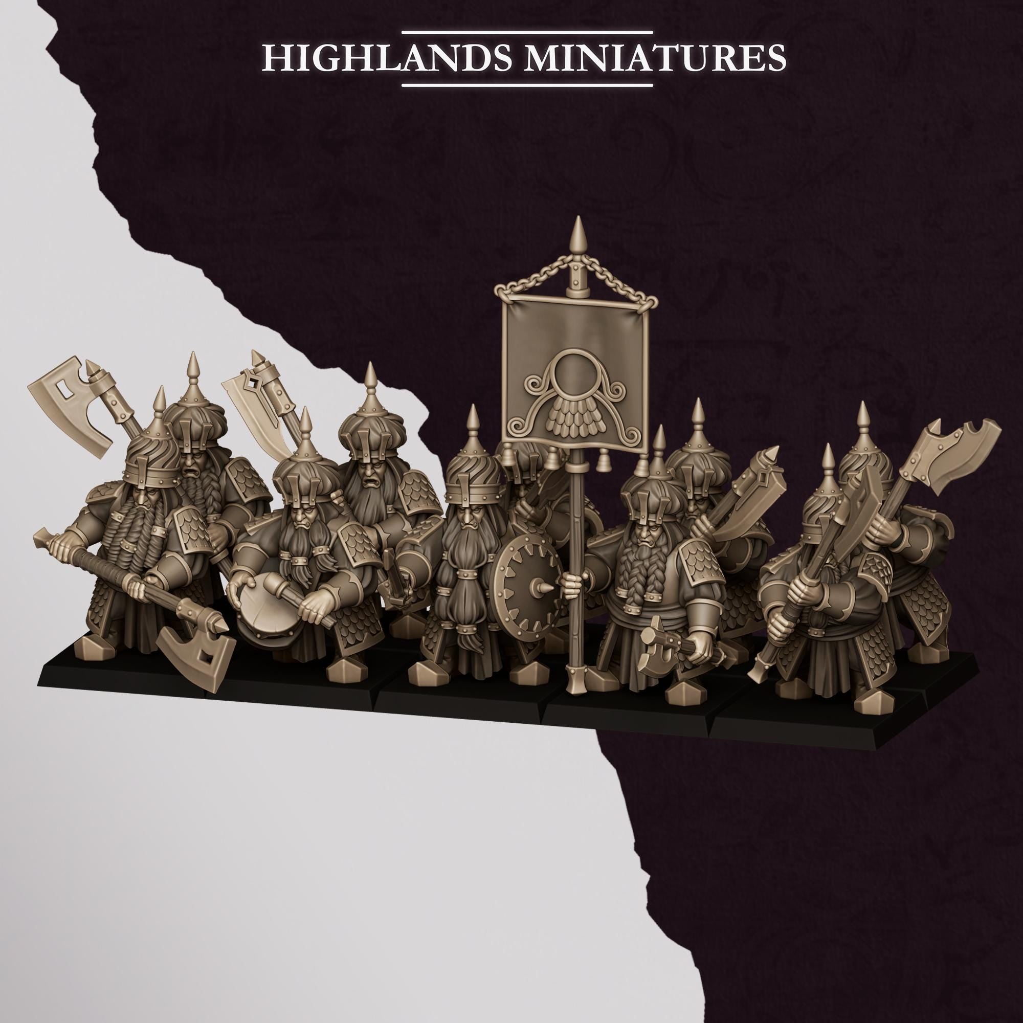 Marduk Warriors With Great Weapons - Sons of Marduk - Highlands Miniatures
