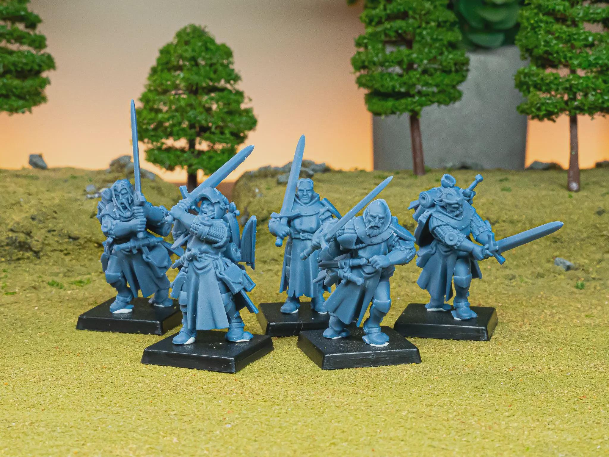 Dismounted Questing Knights - Highlands Miniatures