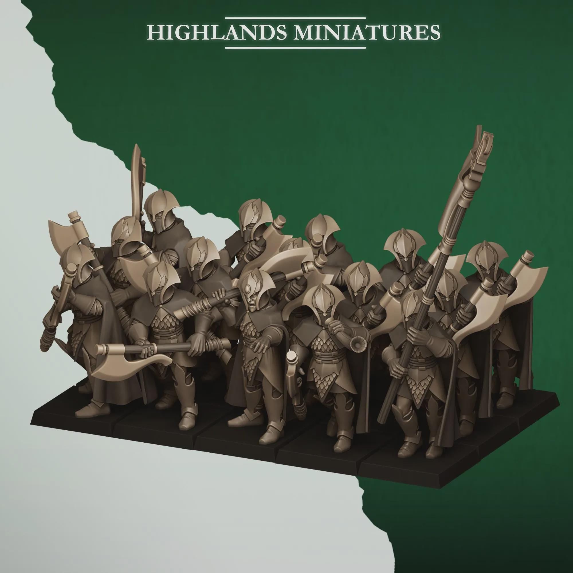 Feral Axemen (10x) - Highlands Miniatures