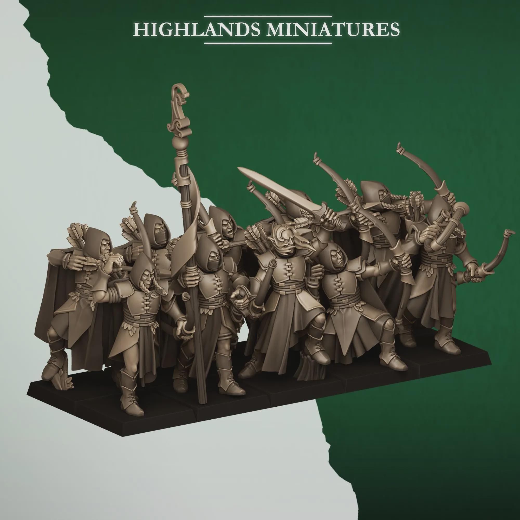Feral Archers - Highlands Miniatures
