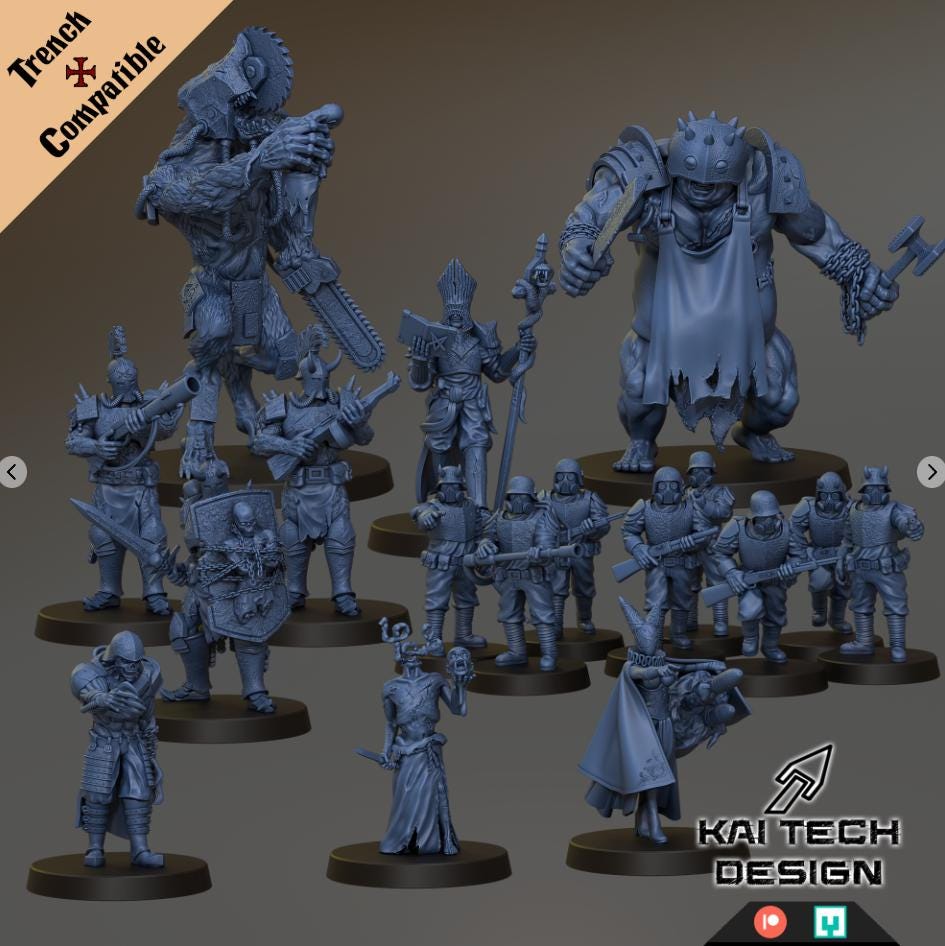 Heretic Warband Multi-Listing [Trench Compatible] - Kaitech Design