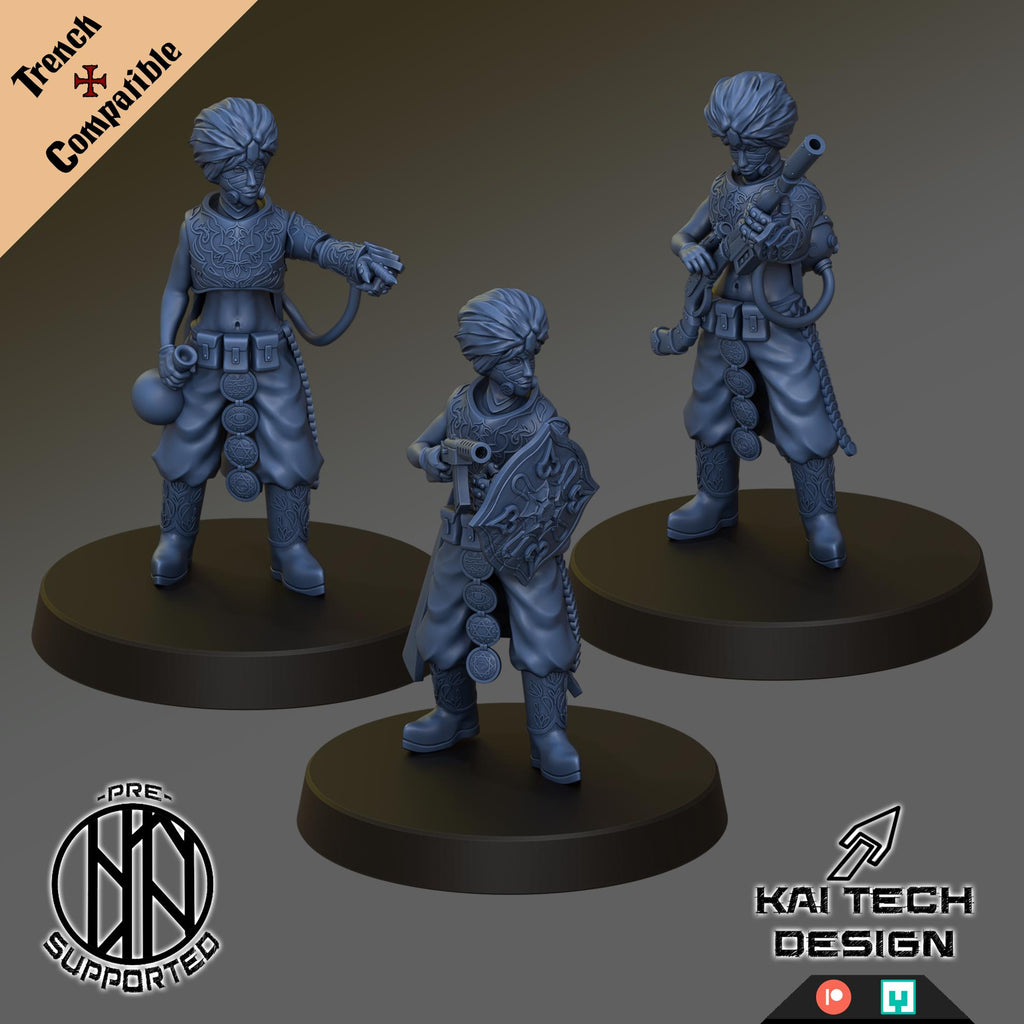 Sultanate Warband Multi-Listing [Trench Compatible} - Kaitech Design