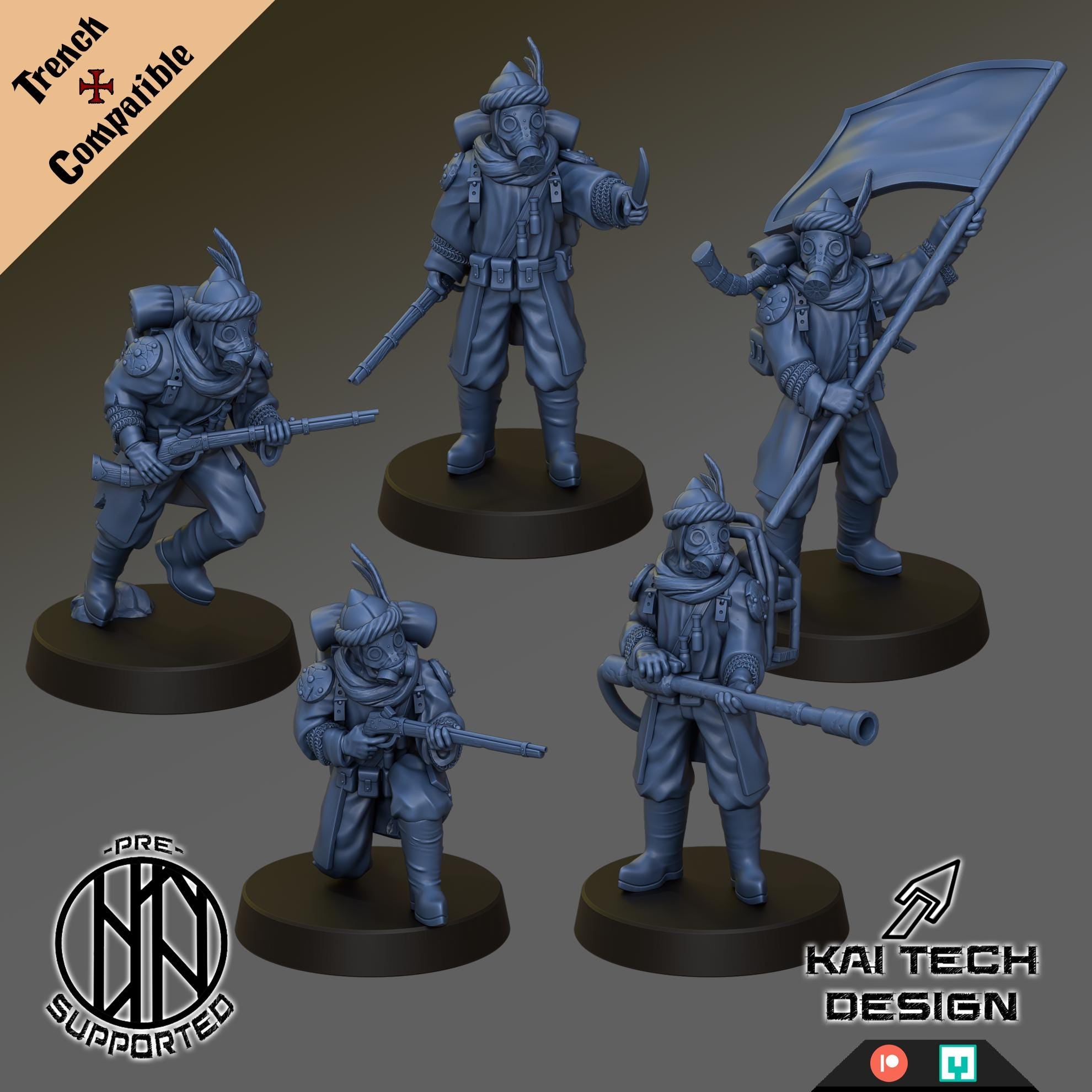 Sultanate Warband Multi-Listing [Trench Compatible} - Kaitech Design