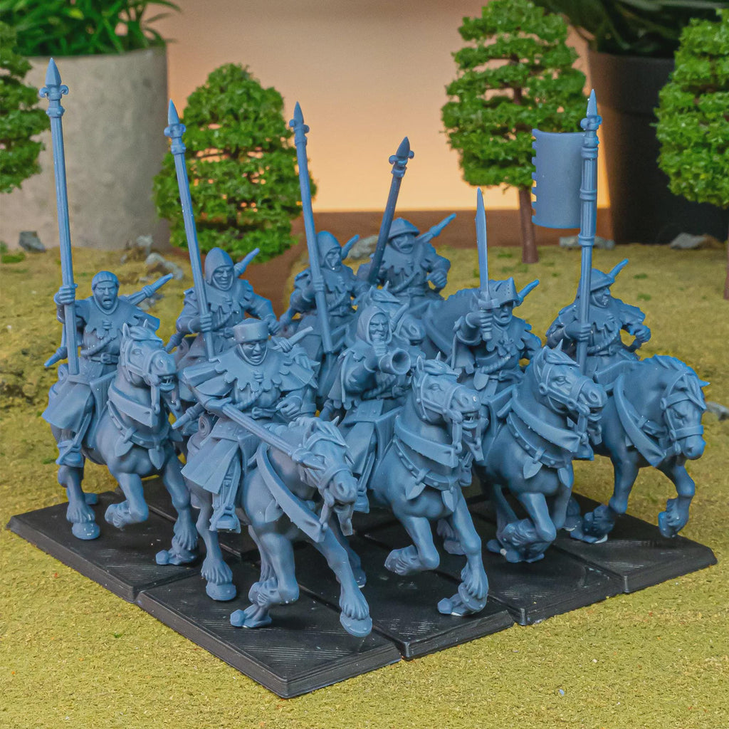Mounted Gallia Men at Arms - Highlands Miniatures