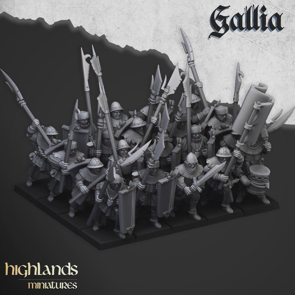 Gallia Men at Arms - Highlands Miniatures