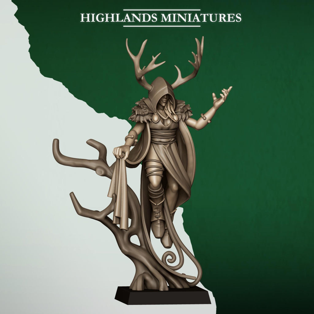 Feral Elf Druid - Highlands Miniatures