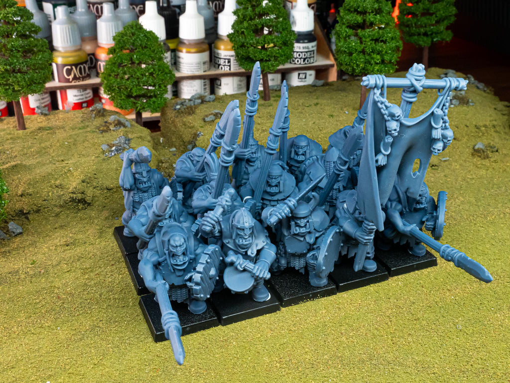 Orc Warriors with Hand Weapons or Spears - Highlands Miniatures
