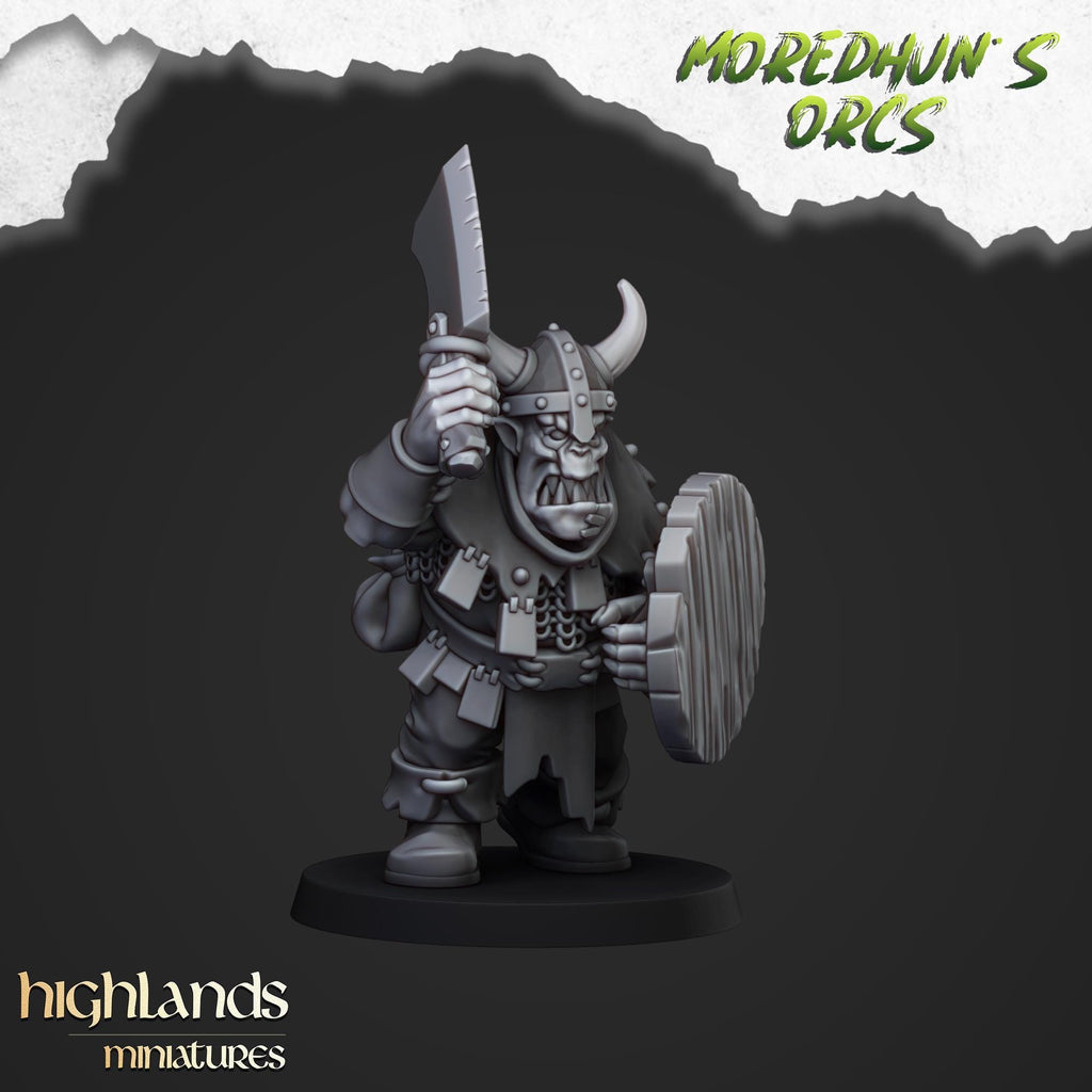 Orc Warriors with Hand Weapons or Spears - Highlands Miniatures