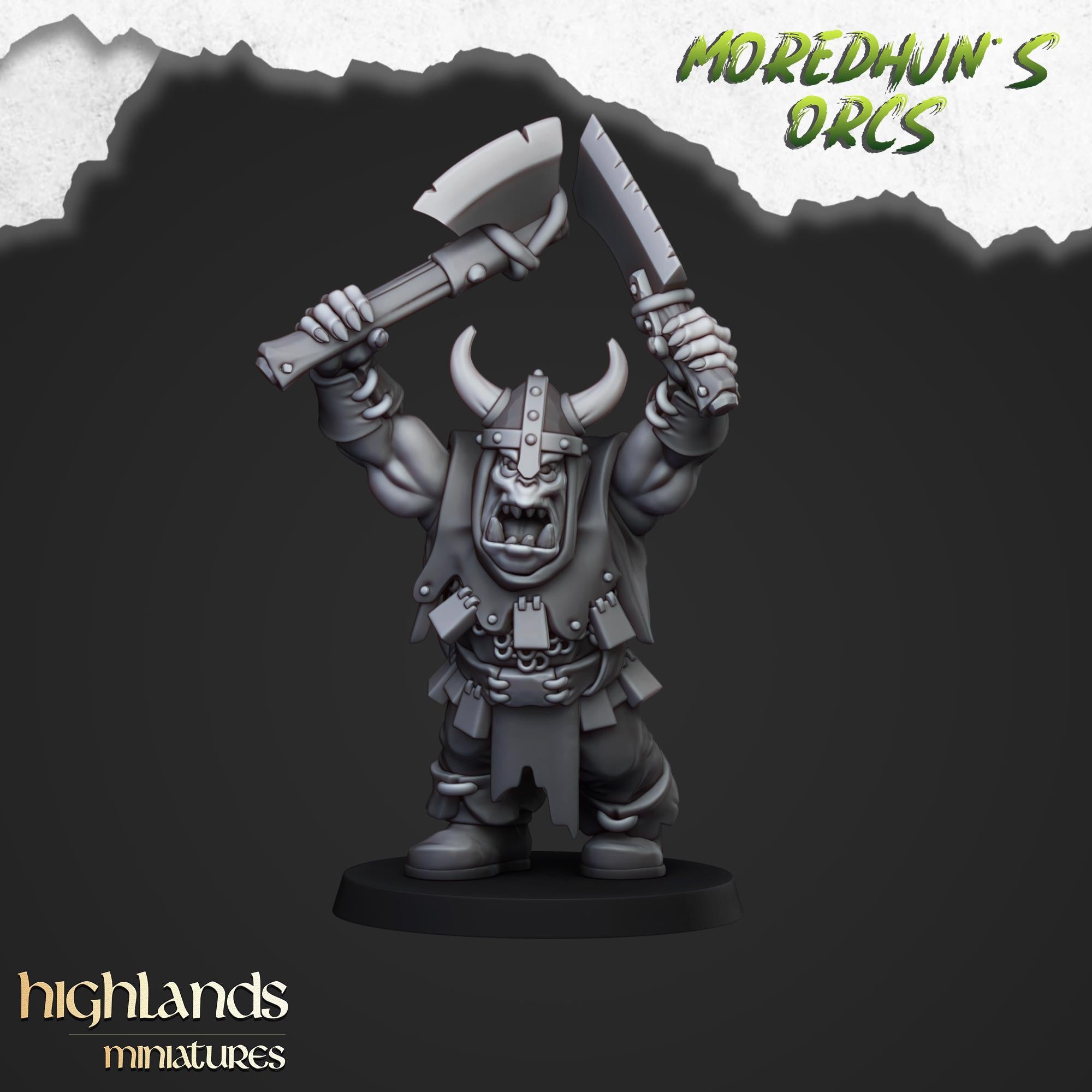 Orc Warriors with Hand Weapons or Spears - Highlands Miniatures