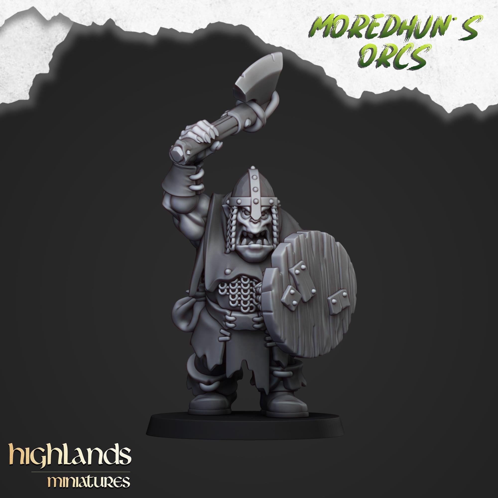 Orc Warriors with Hand Weapons or Spears - Highlands Miniatures