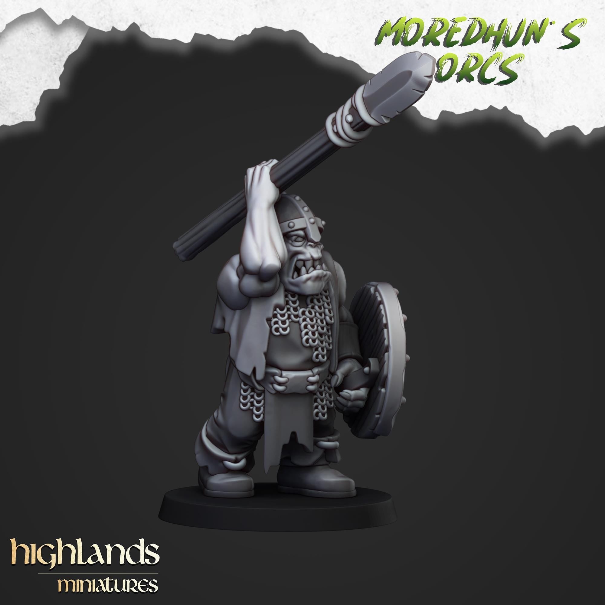 Orc Warriors with Hand Weapons or Spears - Highlands Miniatures