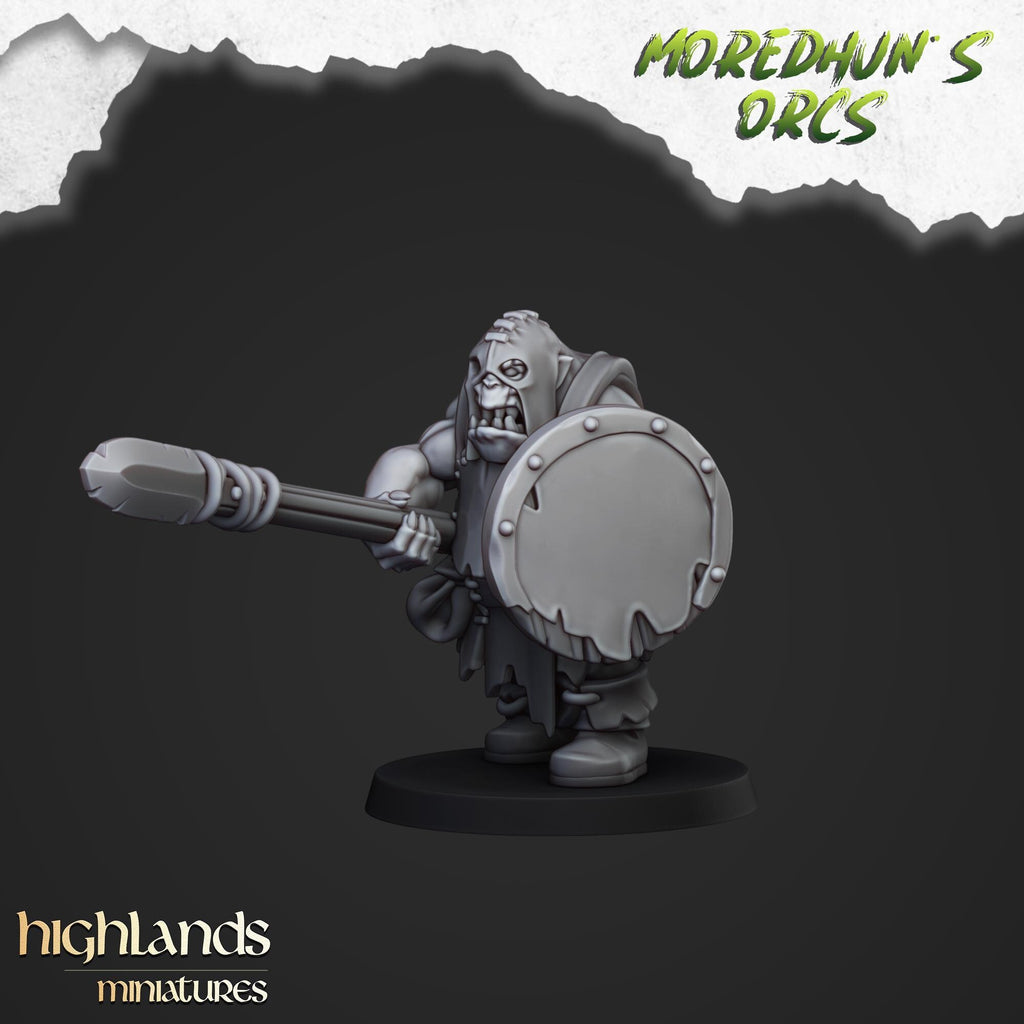 Orc Warriors with Hand Weapons or Spears - Highlands Miniatures